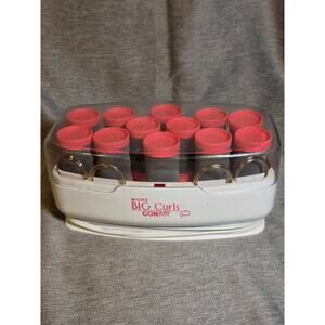 Conair More Big Curls Hot Rollers Jumbo Hair Rollers Electric 12 Rollers W/ Pins